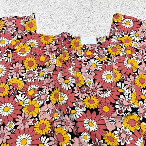 Tinseltown Floral Pants with Pink and Yellow - Picture 4 of 7
